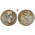 Roman Imperial Coins, Tiberius, Denarius 14-37, good vf