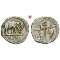 Roman Republican Coins, Caius Iulius Caesar, Denarius 49-48 BC, VF-EF