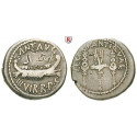 Roman Republican Coins, Marcus Antonius, Denarius 32-31 BC, vf