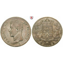 France, Charles X, 5 Francs 1824, vf