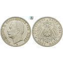 German Empire, Baden, Friedrich II., 3 Mark 1914, G, xf, J. 39