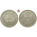 German Empire, Standard currency, 1 Mark 1916, F, xf-unc, J. 17
