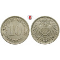 German Empire, Standard currency, 10 Pfennig 1907, F, xf, J. 13
