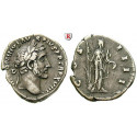Roman Imperial Coins, Antoninus Pius, Denarius 154-155, vf