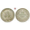 Netherlands, Kingdom Of The Netherlands, Wilhelmina I., 10 Cents 1895, nearly vf