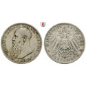 German Empire, Sachsen-Meiningen, Georg II., 3 Mark 1908, D, good vf, J. 152