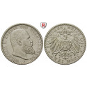 German Empire, Württemberg, Wilhelm II., 2 Mark 1914, F, good vf, J. 174
