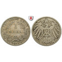 German Empire, Standard currency, 1 Mark 1896, J, vf, J. 17