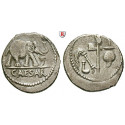Roman Republican Coins, Caius Iulius Caesar, Denarius 49-48 BC, vf