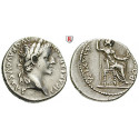 Roman Imperial Coins, Tiberius, Denarius 14-37, vf /good vf