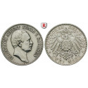German Empire, Sachsen, Friedrich August III., 2 Mark 1914, E, xf / FDC, J. 134