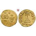 Byzantium, Constans II and Constantinus IV, Solidus 654-659, good xf