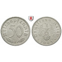 Third Reich, Standard currency, 50 Reichspfennig 1942, E, good xf, J. 372