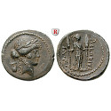 Roman Republican Coins, P. Clodius, Denarius 42 BC, vf-xf