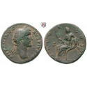 Roman Imperial Coins, Antoninus Pius, Sestertius 139, vf