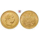 Austria, Empire, Franz Joseph I, 20 Kronen 1896, 6.09 g fine, xf / xf-unc