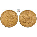 USA, 10 Dollars 1892, 15.05 g fine, good vf / xf