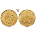 Austria, Empire, Franz Joseph I, 20 Kronen 1895, 6.09 g fine, xf / xf-unc