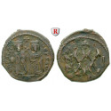 Byzantium, Phocas, Half follis (20 Nummi) 602-603, year 1, vf