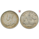 Australia, George V., 6 Pence 1911, good fine