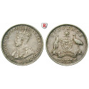 Australia, George V., 6 Pence 1925, good vf