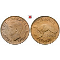 Australia, George VI., Penny 1950, xf-unc