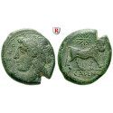 Italy-Campania, Cales, Bronze 265-240 BC, good vf