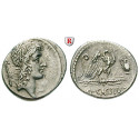 Roman Republican Coins, Q. Cassius Longinus, Denarius 55 BC, vf-xf