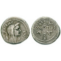 Roman Republican Coins, Caius Iulius Caesar, Denarius April/Mai 44 BC, vf / nearly vf