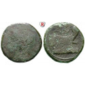 Roman Republican Coins, Sextus und Gnaeus Pompeius (The Great), As 45 BC, fine / fine-vf