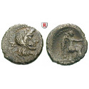 Roman Republican Coins, M. Cato, Quinarius, vf
