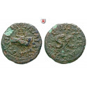 Roman Imperial Coins, Augustus, Quadrans 9 BC, fine-vf