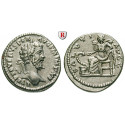 Roman Imperial Coins, Septimius Severus, Denarius 198, xf