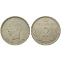 Belgium, Belgian Kingdom, Leopold III., 5 Francs 1937, vf