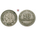 Argentinia, Republic, 10 Centavos 1896, vf