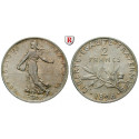 France, Third Republic, 2 Francs 1898, xf