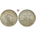 France, Third Republic, 2 Francs 1914, xf