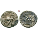 Roman Republican Coins, M. Aemilius Scaurus and Pub. Plautius Hypsaeus, Denarius 58 BC, nearly xf