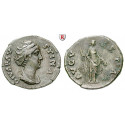 Roman Imperial Coins, Faustina Senior, wife of  Antoninus Pius, Denarius after 141 AD, vf
