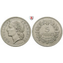 France, Third Republic, 5 Francs 1938, vf-xf