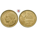 France, Forth Republic, 20 Francs 1951, good xf