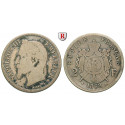 France, Napoleon III, 2 Francs 1868, fine-vf