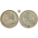 Great Britain, George IV, Shilling 1824, xf / xf-unc