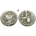 Roman Republican Coins, N. Fabius Pictor, Denarius 126 BC, vf