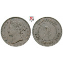 Mauritius, Victoria, 2 Cents 1883, good vf