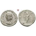 Roman Imperial Coins, Julia Domna, wife of Septimius Severus, Denarius 213, vf