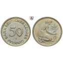 Federal Republic, Standard currency, 50 Pfennig 1950, G, nearly FDC, J. 379