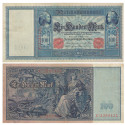 Reichsbanknoten und Reichskassenscheine, 100 Mark 10.09.1909, II, Rb. 38