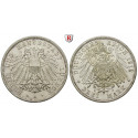 German Empire, Lübeck, 3 Mark 1912, A, nearly xf, J. 82