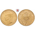 German Empire, Hessen, Ernst Ludwig, 20 Mark 1901, A, vf-xf / xf, J. 225